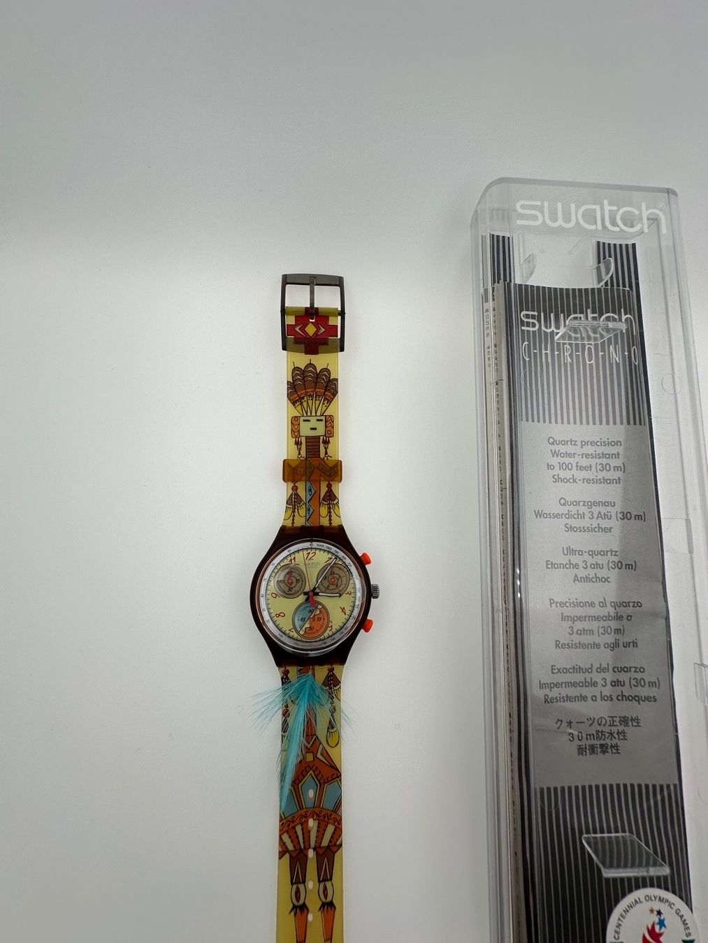 Swatch Uhren: Swatch Chrono SCO100 DANCING FATHERS 1994 NEU – Neu und originalverpackt aus Bremgarten AG von uhrenshopp