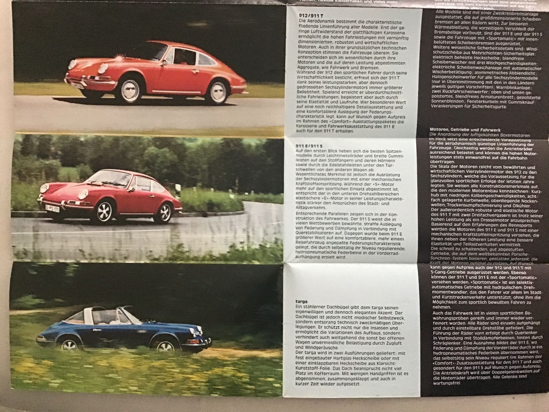 Porsche Documenti: Porsche Programm Faltprospekt August 1968 – Usato da Scherzingen venduto da Starseller62 7