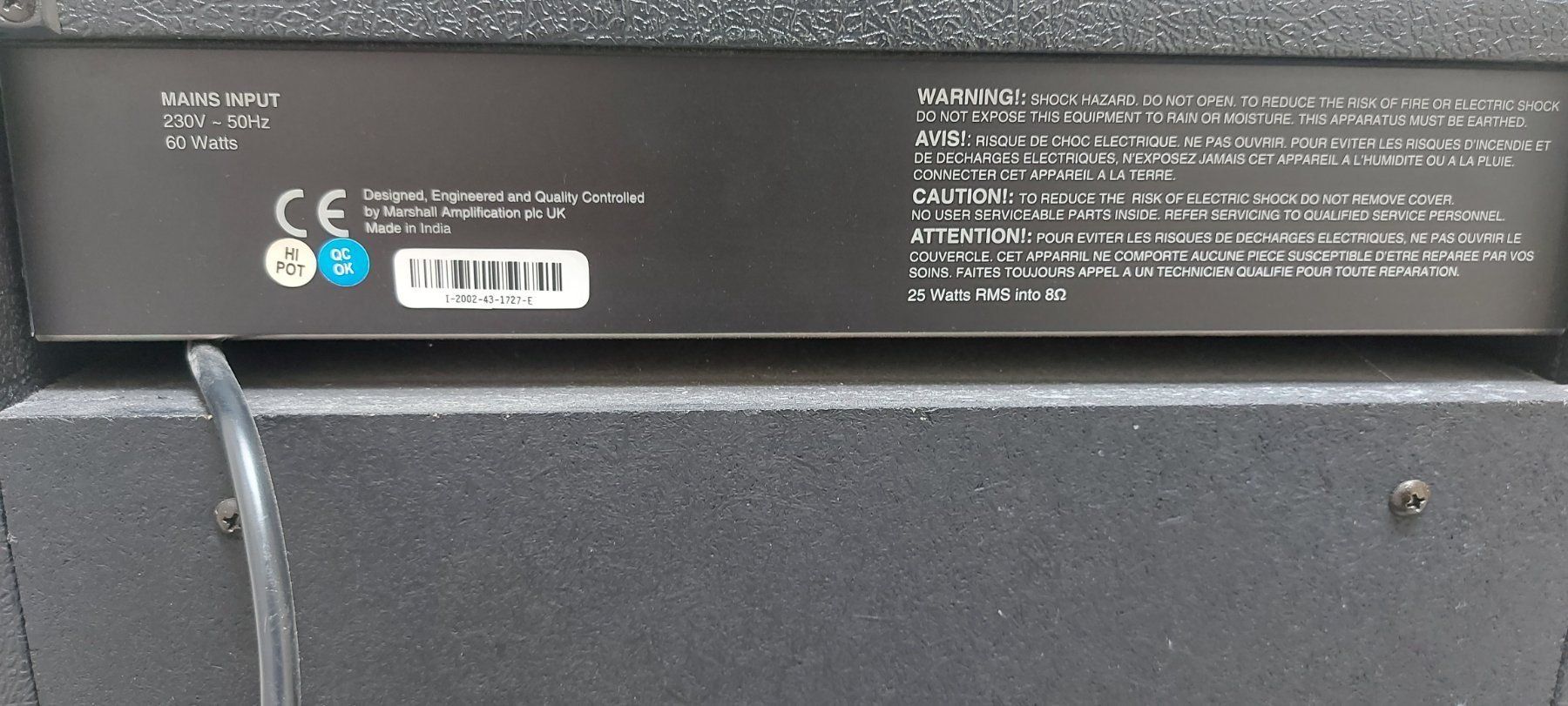 Marshall Amplificatori: Marshall B25 MKII Bass Combo – Usato da Zürich venduto da Rilt 2
