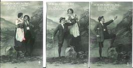 Kitsch 6 AK Auf der Alm da gibts kei Sünd ca. 1920 Motiv