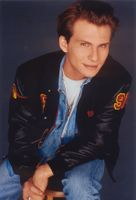 Original Autogramm von CHRISTIAN SLATER auf Großfoto