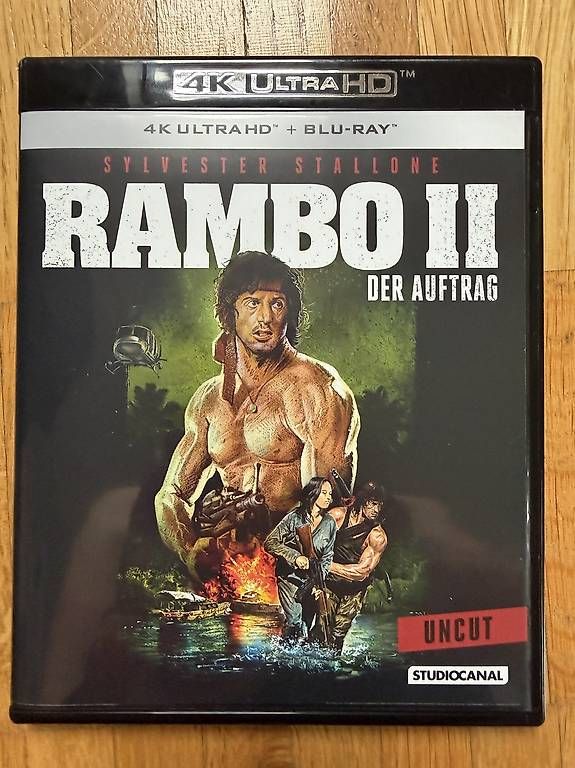 Alle DVDs: Rambo II - der Auftrag 4K und Bluray – Gebraucht aus Wolfhausen von KugelKopf