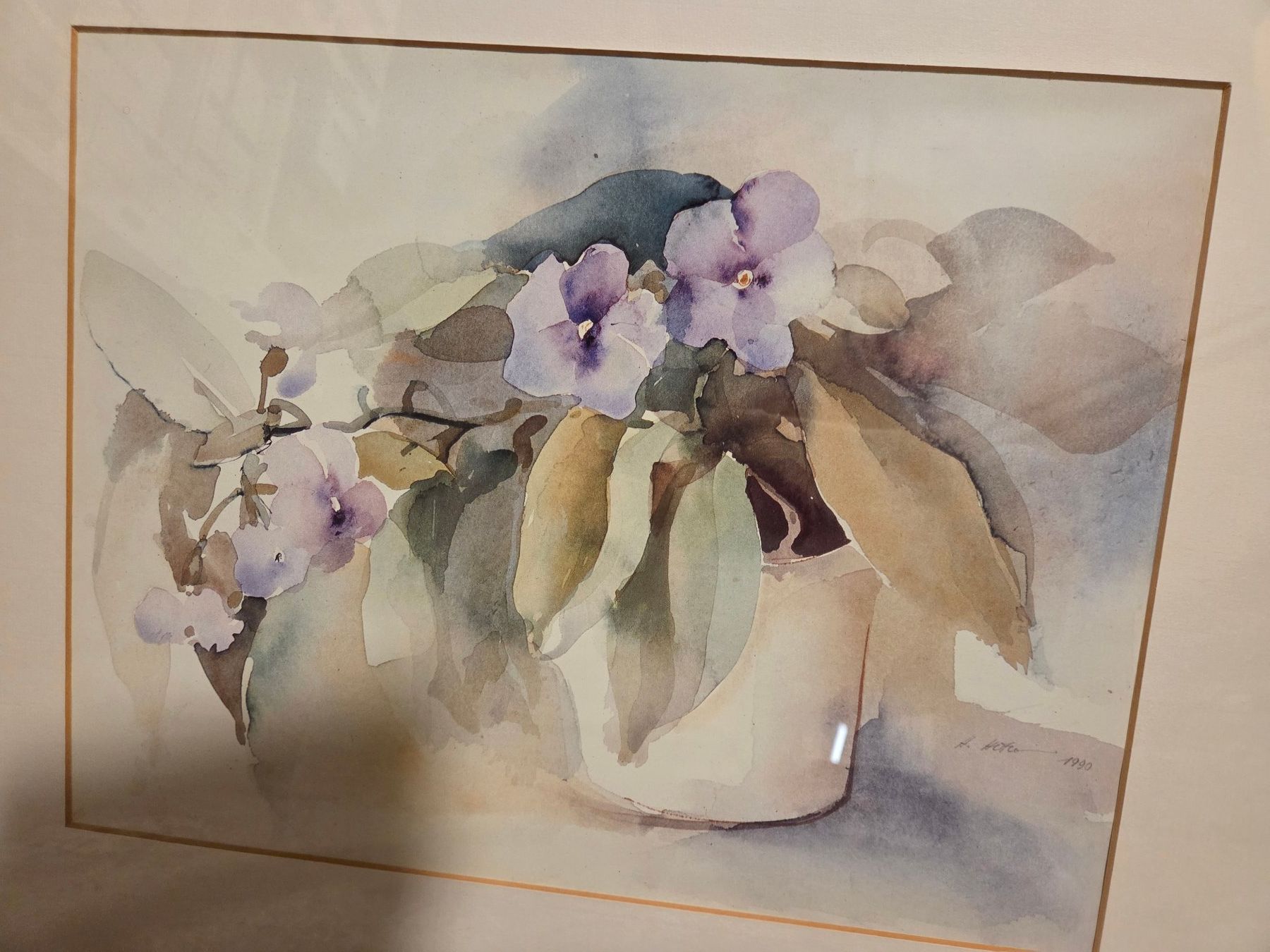 Dipinti: 1 Aquarellbild "Orchideen" – Usato da St. Gallen venduto da Razoon77 2
