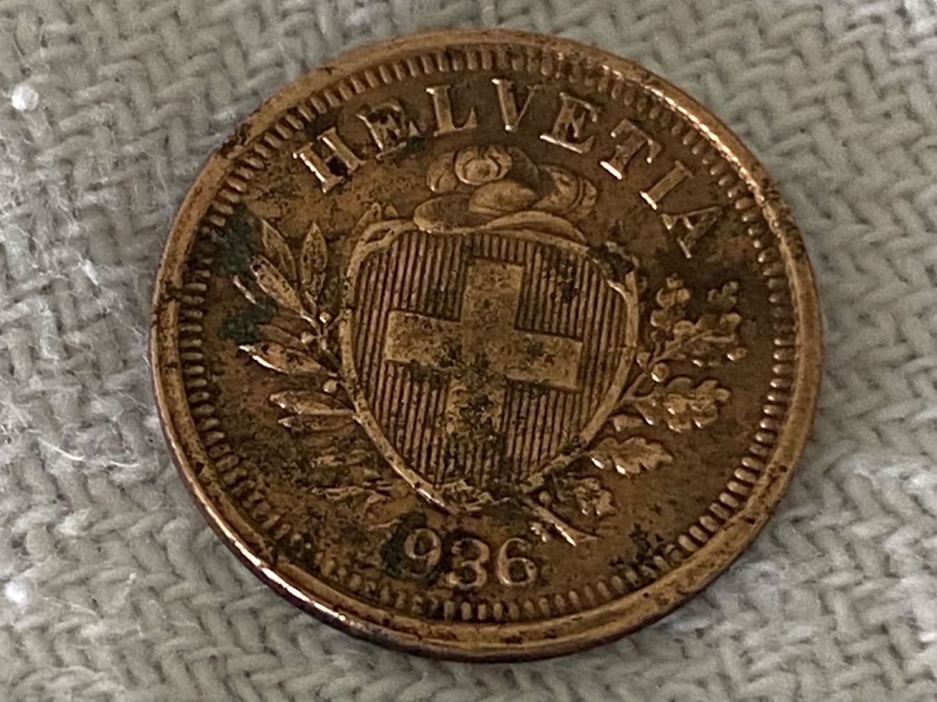 Tutti le monete: 1 centime/rappen 1936 – Usato da Nyon venduto da Ilmi09