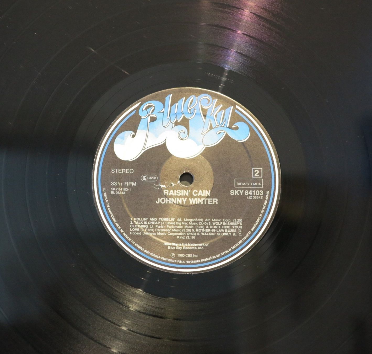 Dischi in vinile: Johnny Winter - Raisin Cain / LP – Usato da Zürich venduto da Naim60 4