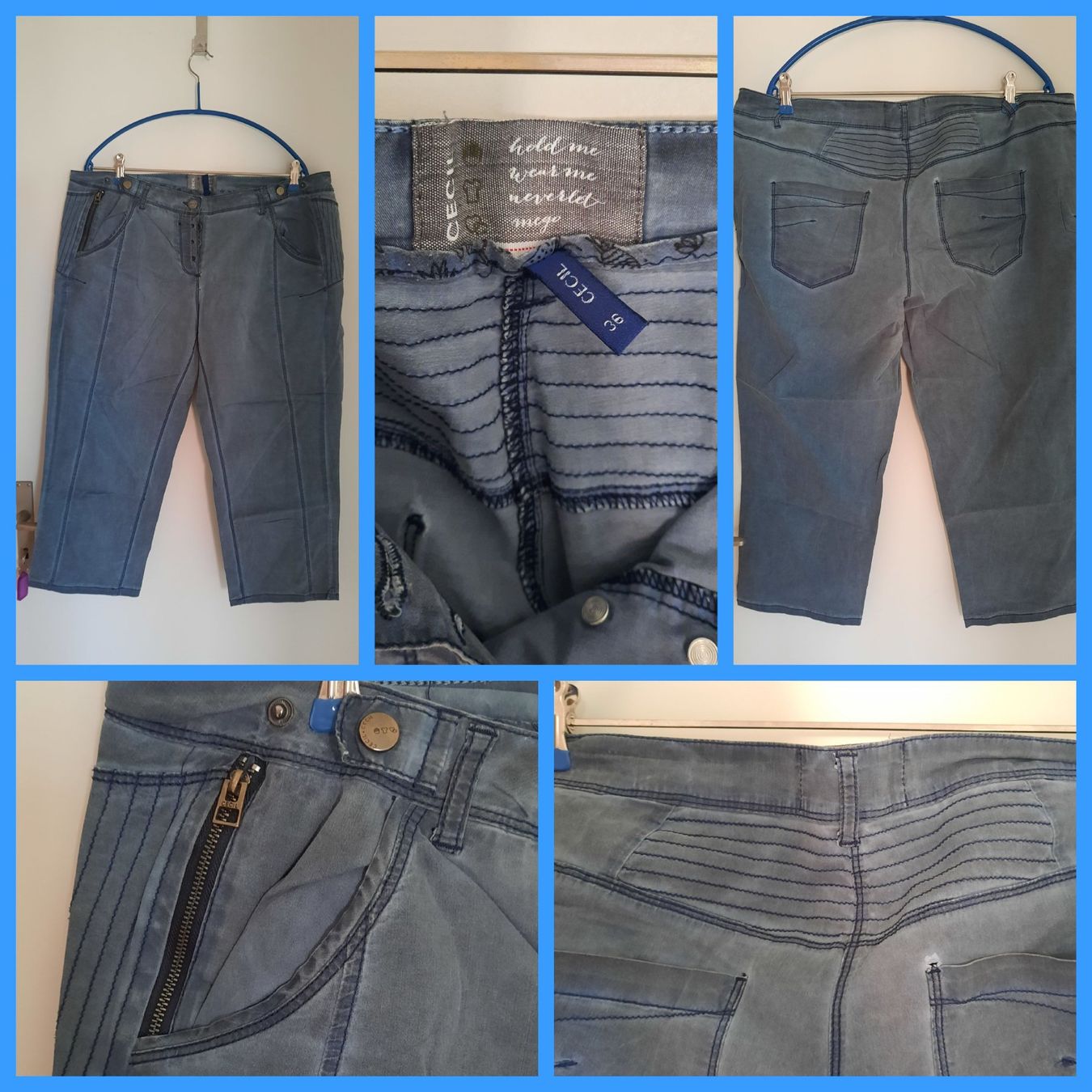 Cecil Hosen: ***CECIL*** Sommerhose blau Gr 46 – Gebraucht aus Wädenswil von H2H_Secondhandshop