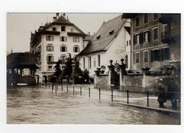 Luzern Hochwasser 1910 Foto AK