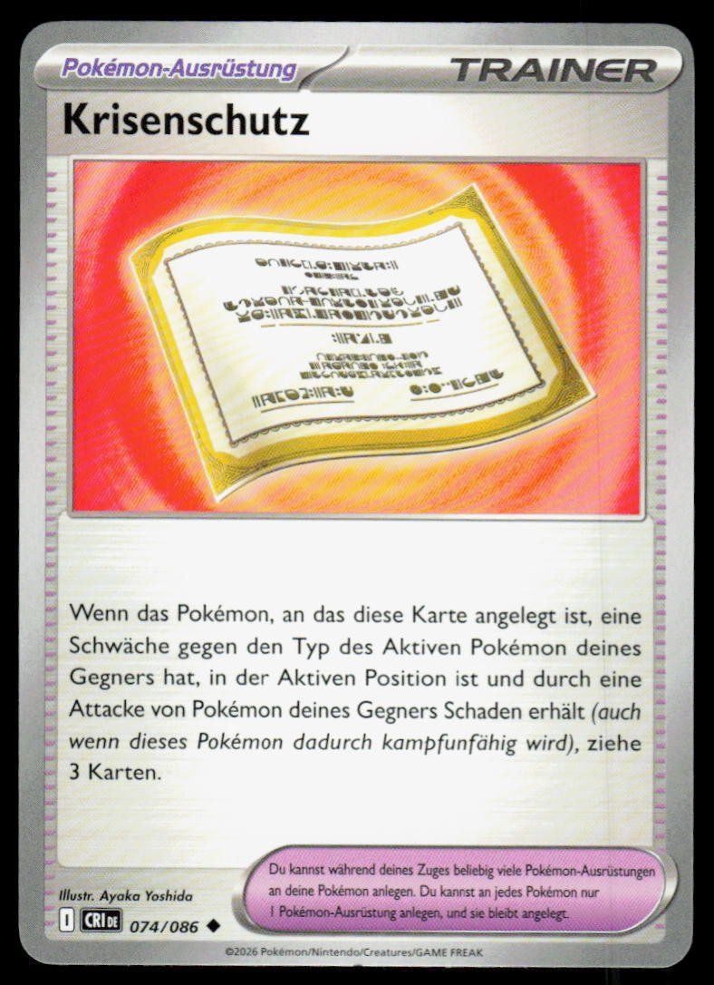 Pokémon Carte collezionabili: Pokemon Krisenschutz 074/086 – Usato da Herisau venduto da Pokemon2025