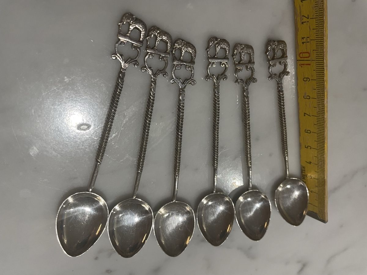 Cucchiai: 6 Vintage Kaffeelöffel Elefant – Usato da Gockhausen venduto da AnneT07 1