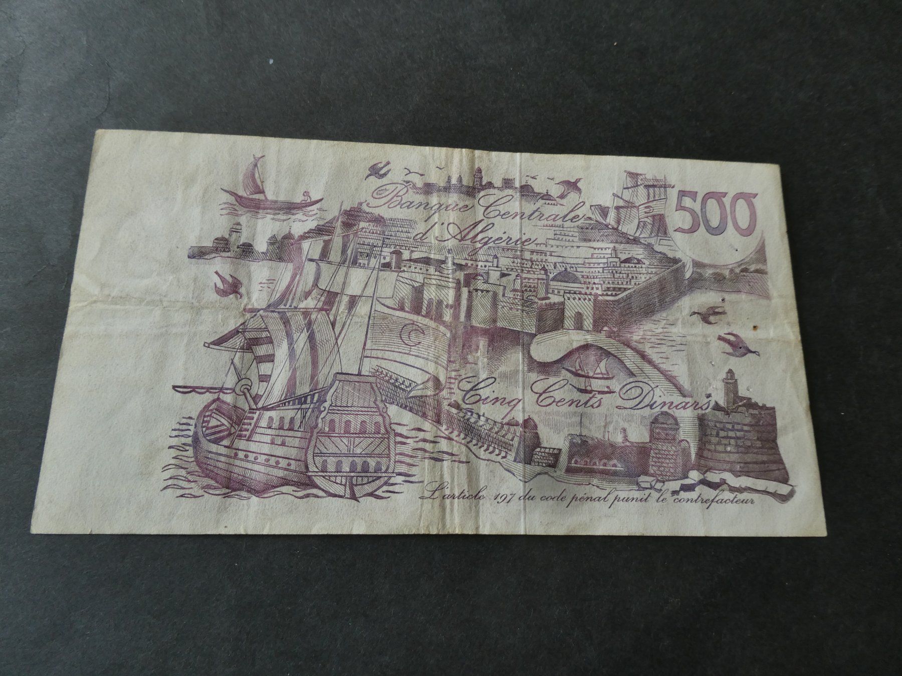 Banconote: Algerien 1970, 500 Dinar – Usato da Hinterforst venduto da Rohusri 1