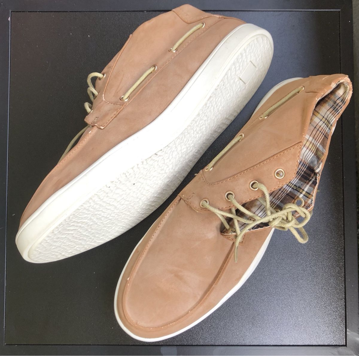 Herrenschuhe: Bootschuhe beige Leder Schnürer Grösse 40 neu – Neu und originalverpackt aus St.Gallen von nitka. 1