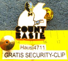COUNT BASIE MUSIC JAZZ SCHMUCK-PIN ENAMEL mit SECURITY-CLIP