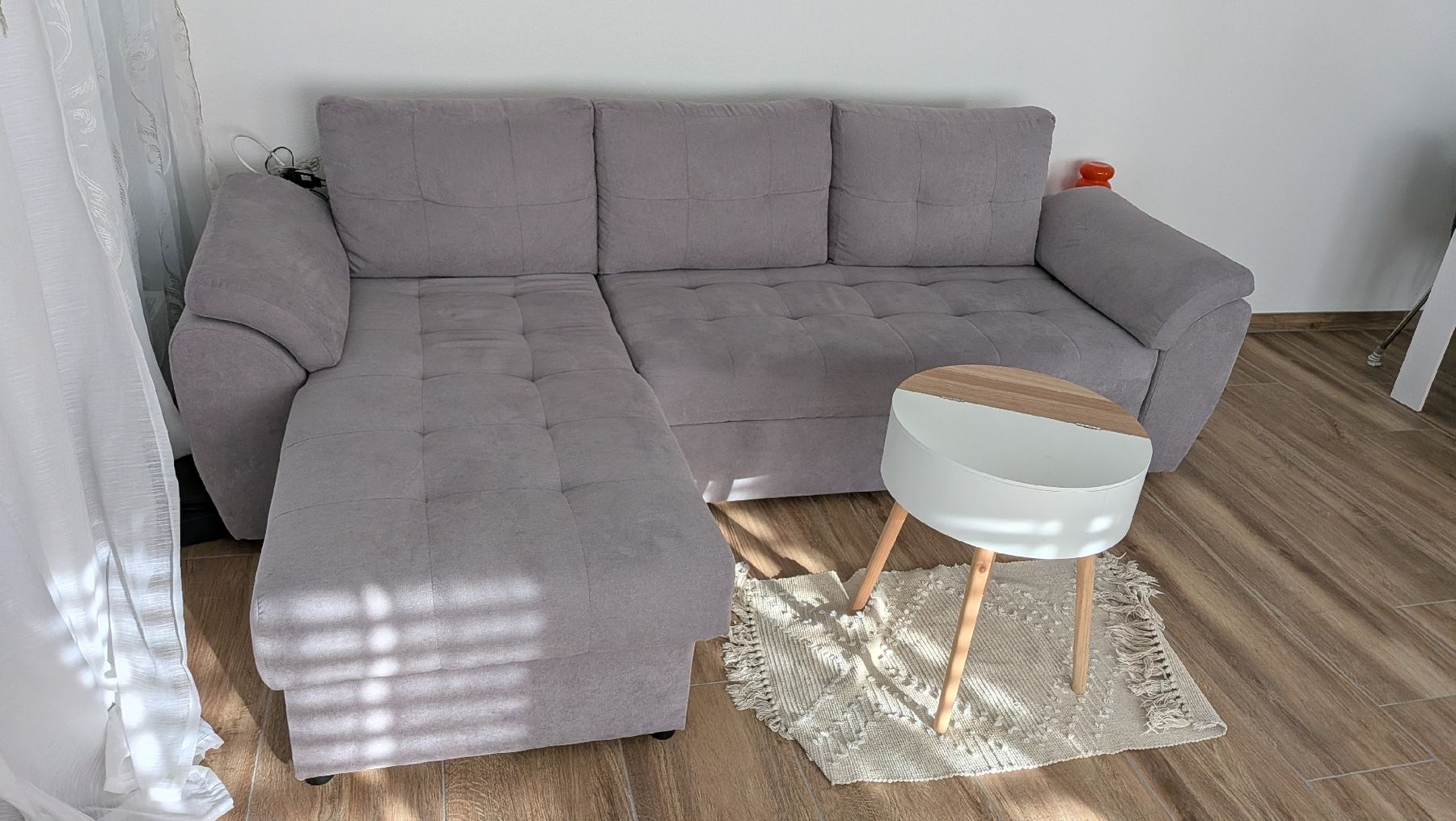 Conforama Sofas: Ecksofa oder Schlafsofa grau mit Stauraumfunktion – Gebraucht aus Glis von Kaamilaa