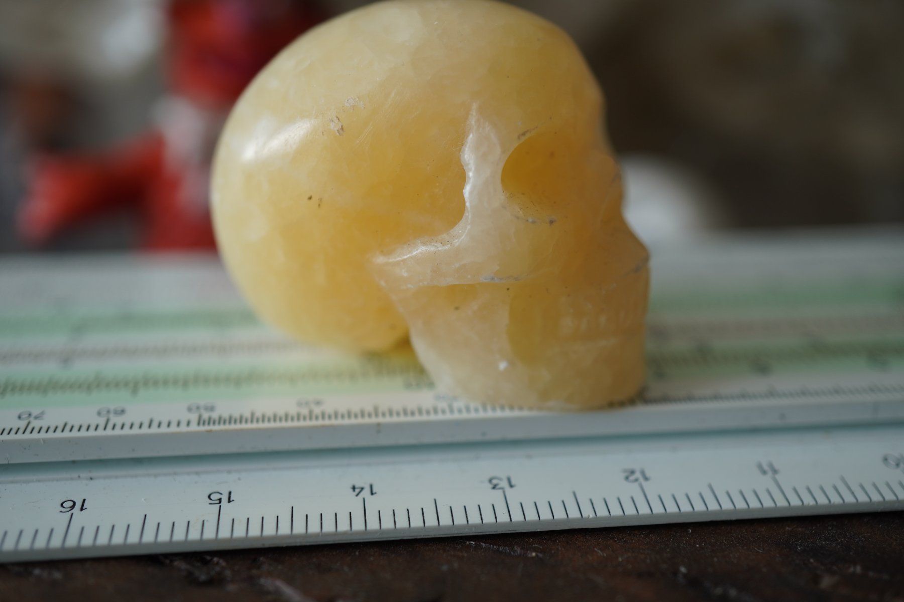 Mineralien & Heilsteine: Calcit  Gelb    Skull  Detailliert     "Topstone" – Neu und originalverpackt aus Eschenbach SG von topstone 5