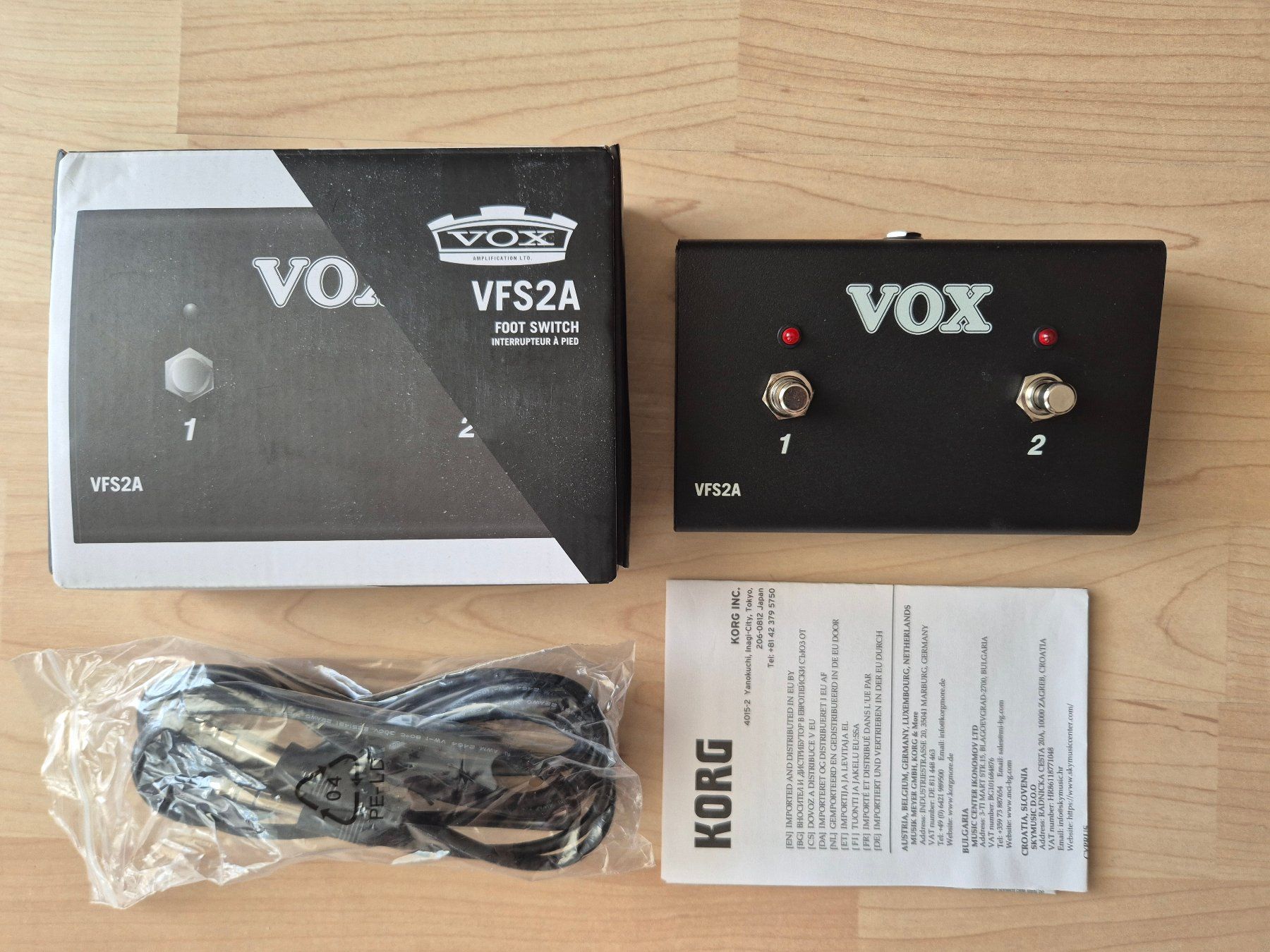 Vox Amplificatori: VOX VFS2-A Dual Footswitch – Usato da Ostermundigen venduto da Foghat01