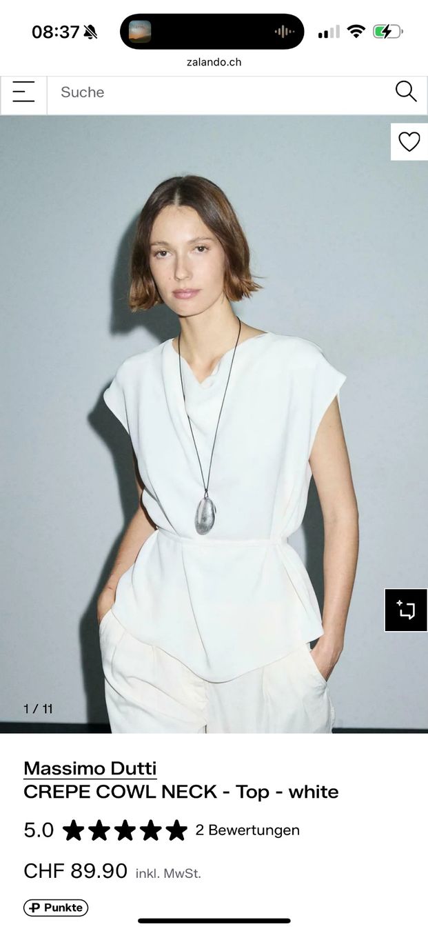 Massimo Dutti Top: Elegantes Oberteil von Massimo Dutti – Nuovo e nell'imballaggio originale da Hünenberg See venduto da jea_s5nn