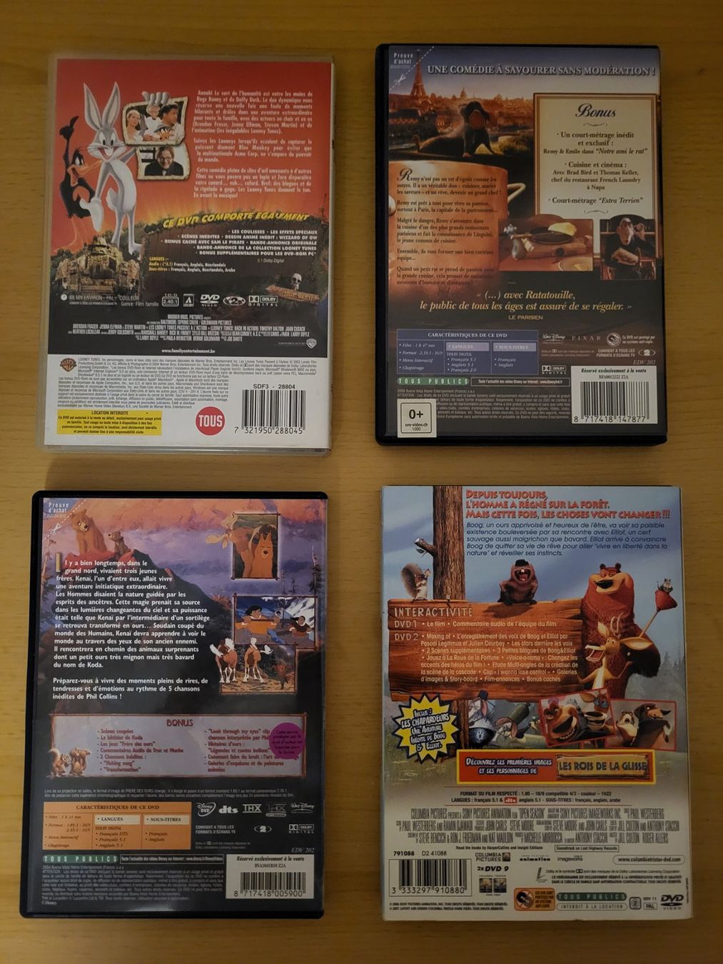 Tutti i DVDs: Lot 4x DVD films d'animation – Usato da Morlon venduto da yan_y92p 1