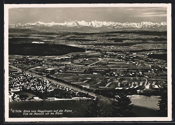 Cartoline postali: Magglingen / Macolin, Blick auf die Alpe – Usato da Berlin venduto da bartko-reher