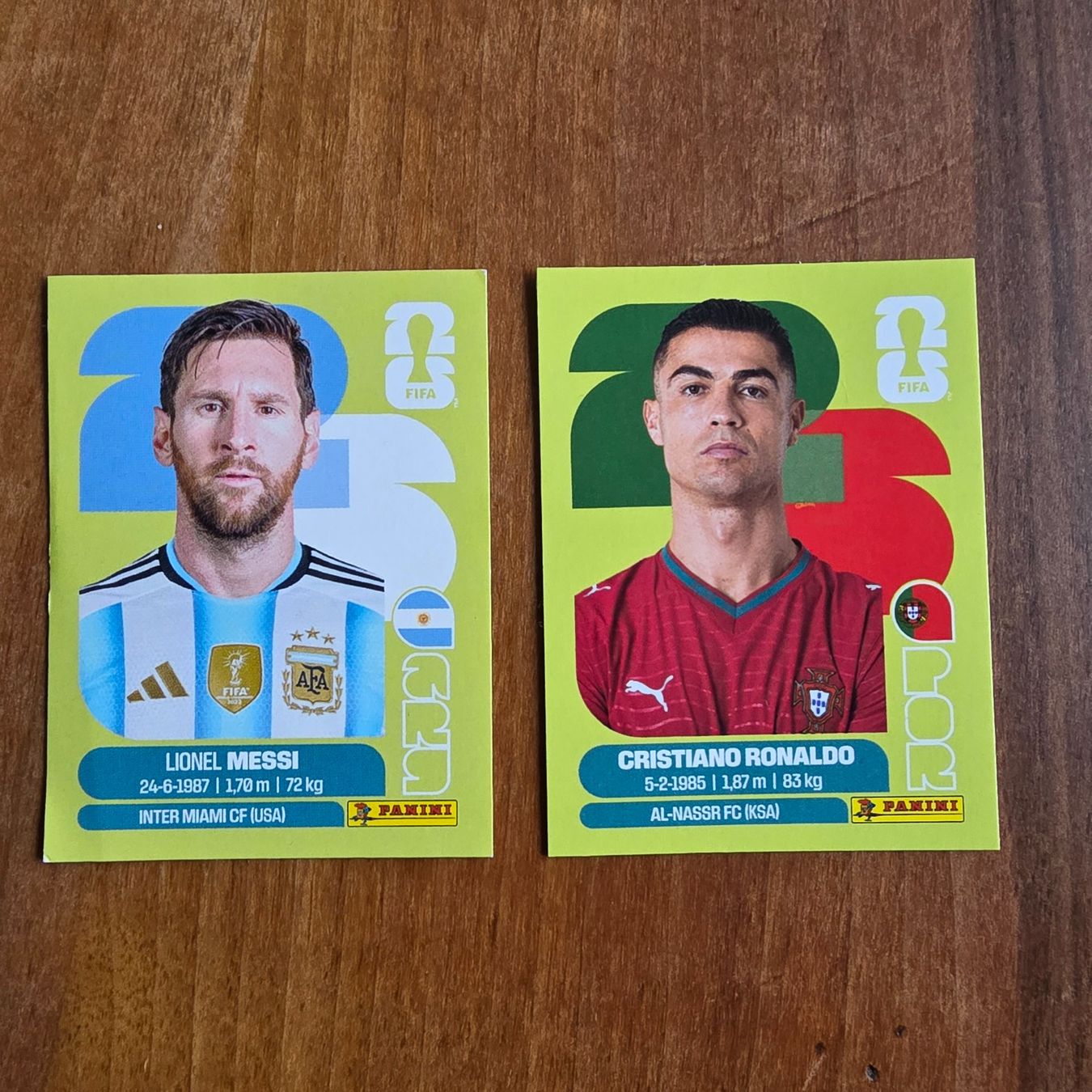 Panini Carte collezionabili: Panini Sticker Ronaldo und Messi – Nuovo e nell'imballaggio originale da Luzern venduto da Cado12