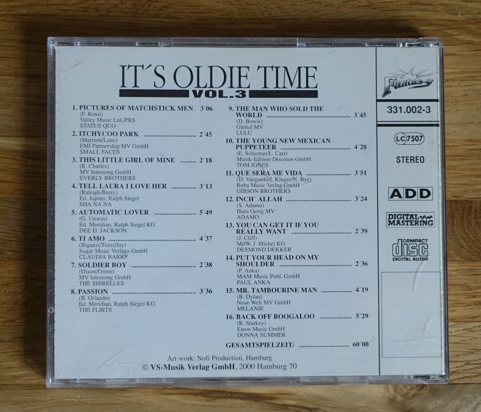 CD: It's Oldie Time - Vol. 3 - F18, CD – Usato da Sessa venduto da fraenklishop 1