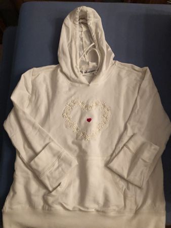 Hoodie Weiss Gr. S ( Swiss Alp Fantasy)