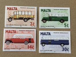 Malta Briefmarken, Transport Mekkanizzat, 4er Set Top!
