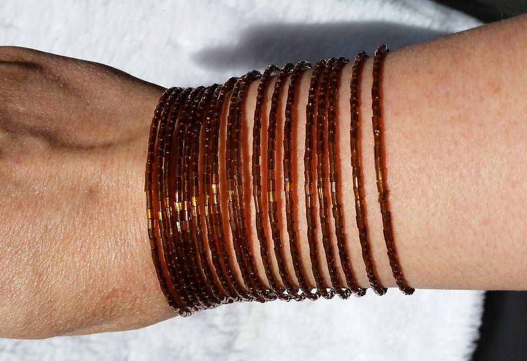 Bracelets: Armreif, Farbe Gold-Braun – D'occasion à Soyhieres par chatons 2