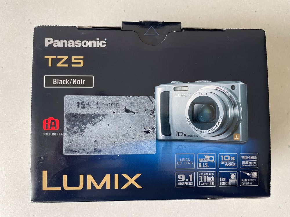 Appareil Photo Numérique Panasonic Lumix DMC-TZ5 9MP - Compact Bordeaux - Occasion Avec Chargeur Et Carte 4Go