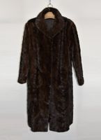 Edler Pelz Mantel/Nerz Pelz/Nerzfell/Vintage/d.braun/Gr.L-XL