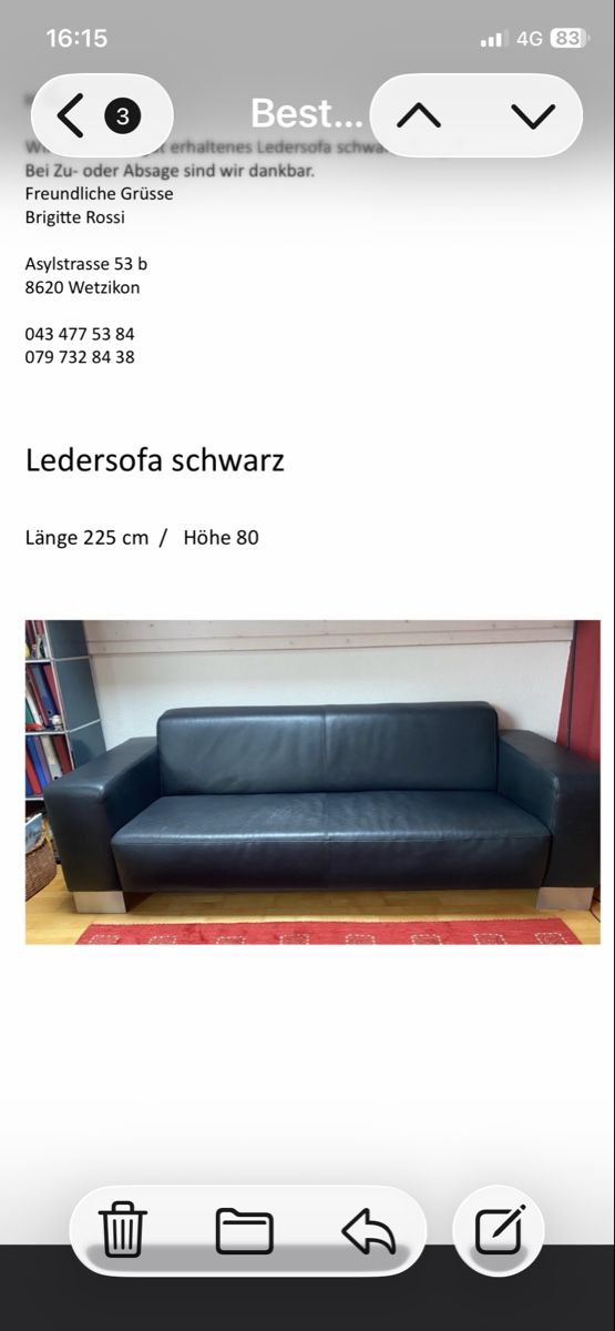 Divani: Sofa – Usato da Uster venduto da Regenbogen38