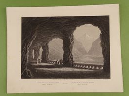 TUNNEL AXENSTRASSE, STAHLSTICH UM 1865