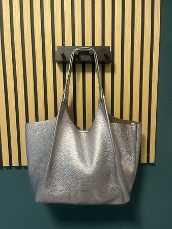 Gianni Chiarini Tasche silber Leder guter Zustand