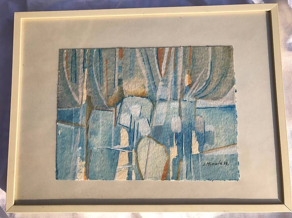 Dipinti: MINALA Jacques - reflets - 1978 – Usato da Estavayer-le-Lac venduto da mar_2s6b