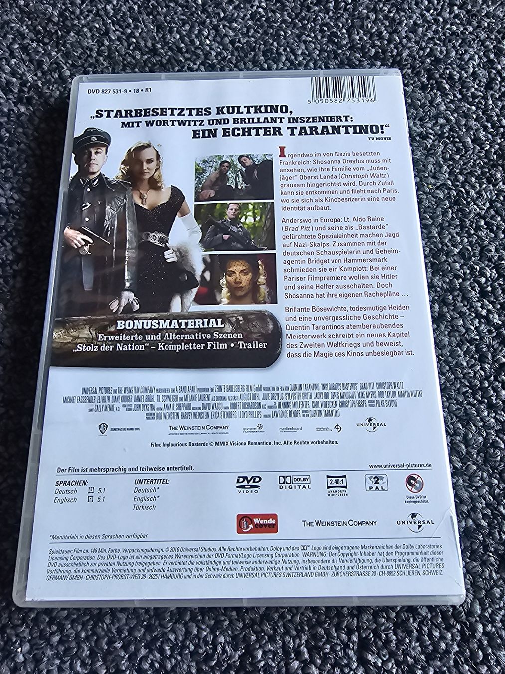 Tutti i DVDs: DVD Inglourious Basterds(22741) – Usato da Ruswil venduto da jan_bxl5 1