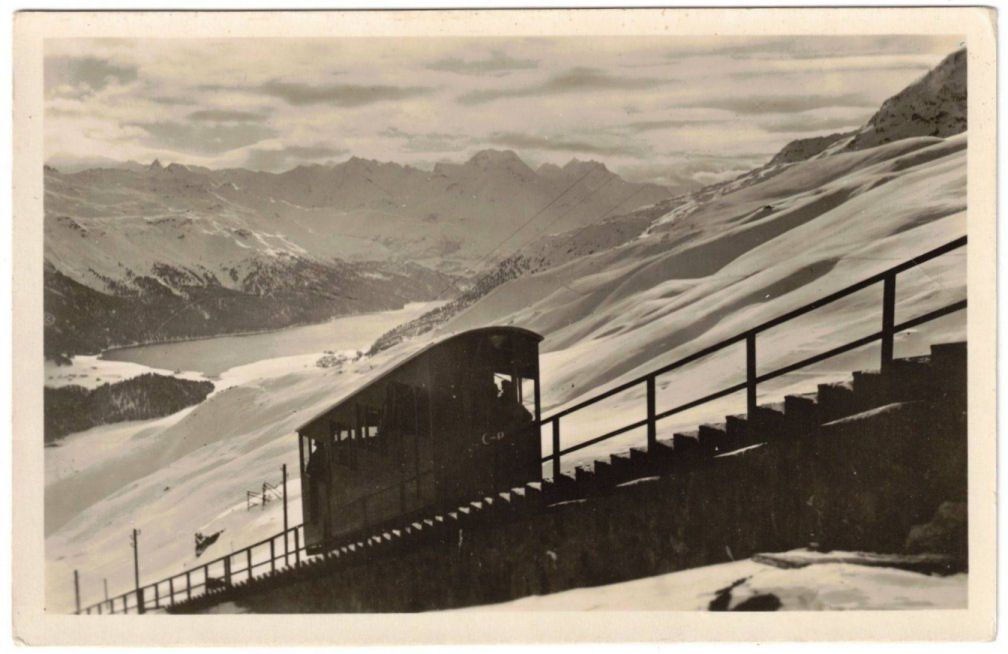 Cartes postales: St. Moritz - Standseilbahn Corviglia – D'occasion à Binningen par Mountainrider