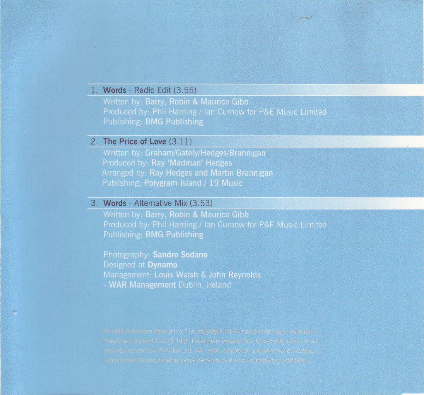 CD: Boyzone - Words – Usato da Steinhausen venduto da rasuni 1