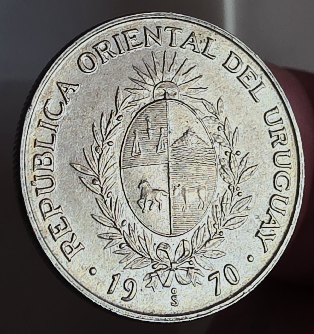 Tutti le monete: URUGUAY 20 PESOS 1970 – Usato da Winterthur venduto da Creso70 1