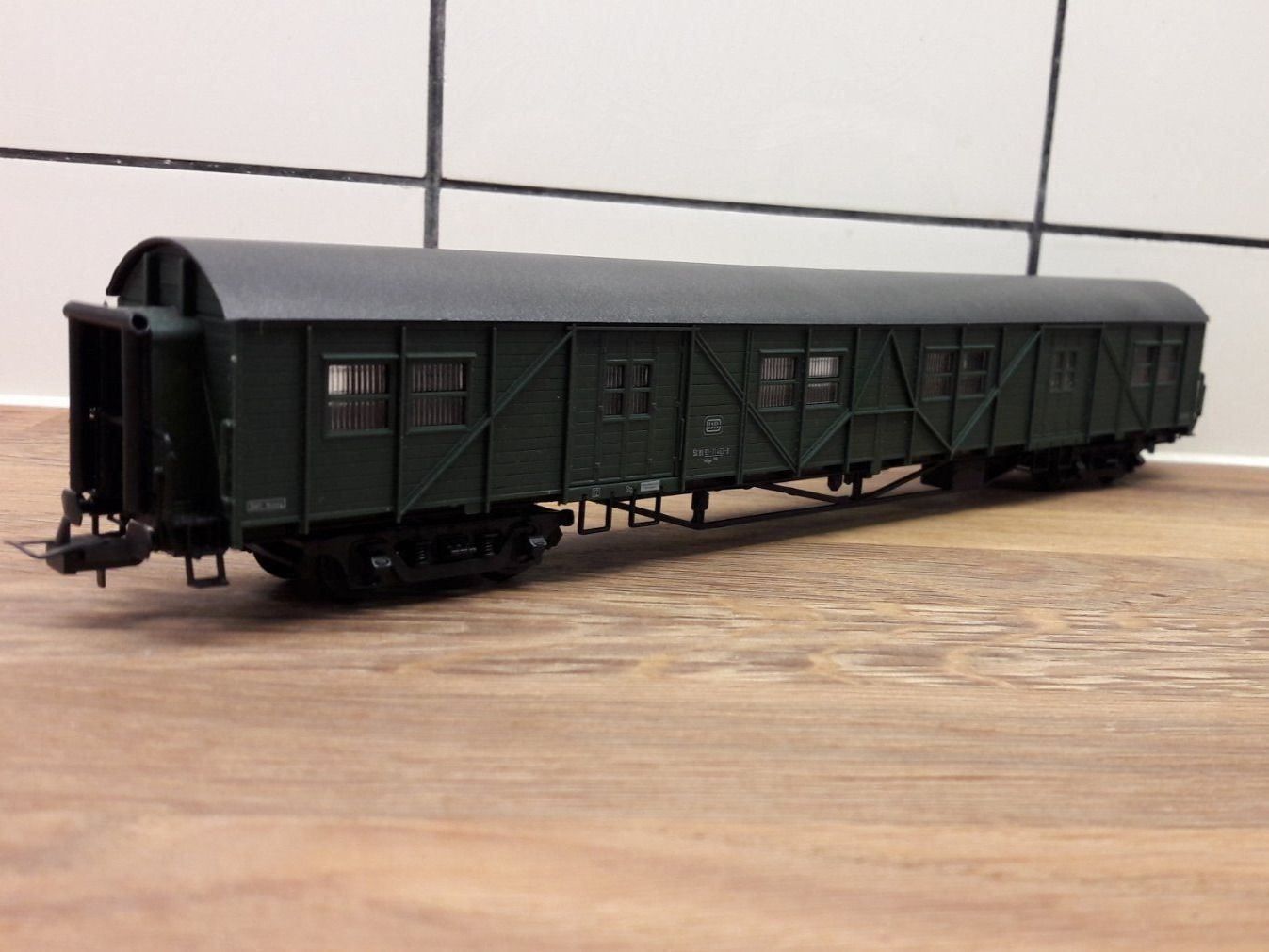 Modellini di ferrovie: Röwa HO DC : DB wagon "MDyge" 4 essieux – Usato da Buttes venduto da Cafe2005 2