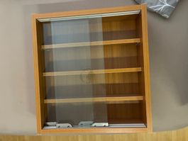 Kleine Vitrine Holz/ Glas