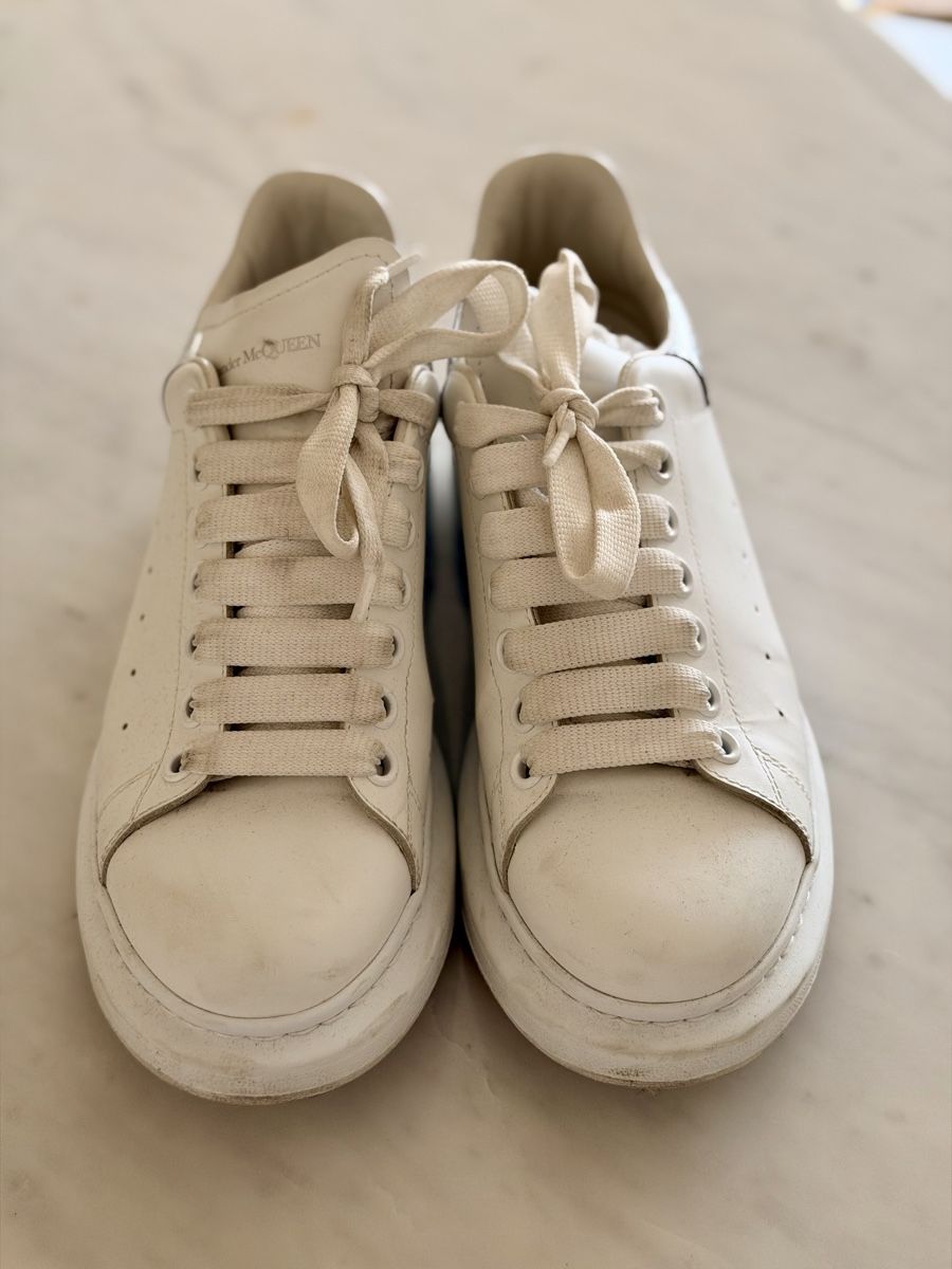 Scarpe da uomo: Alexander McQueen Sneaker, Weiss mit Silber, Grösse 41 – Usato da Baar venduto da msa_57ly 1