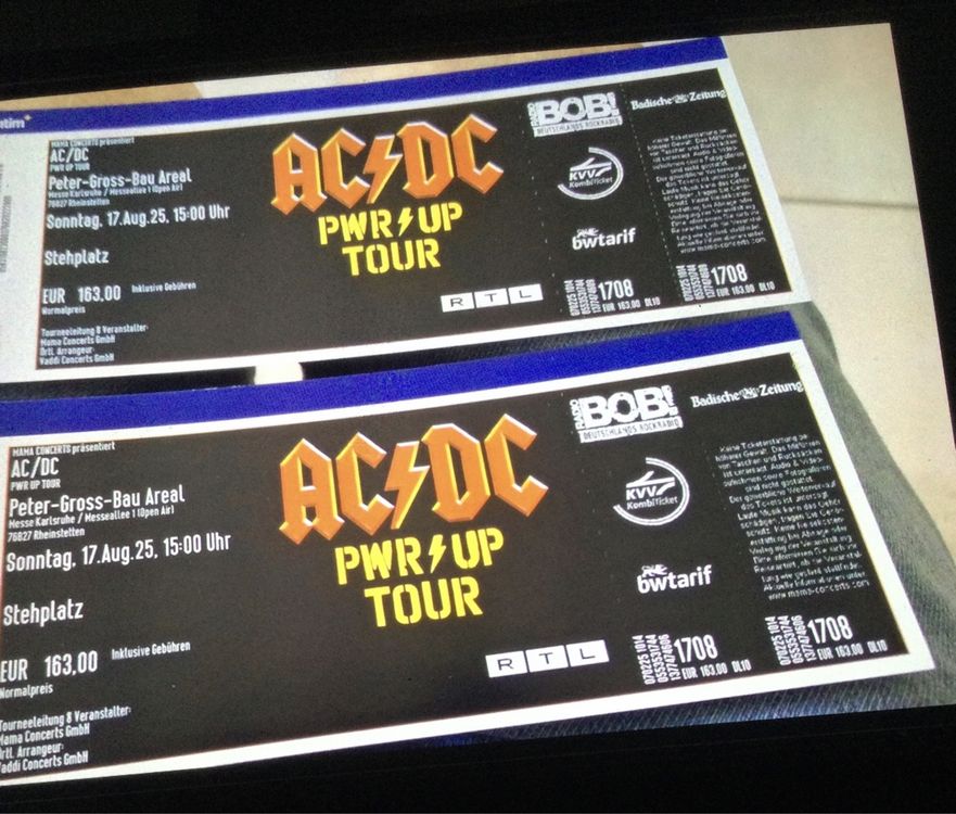 AC/DC Tickets, Sonntag 17.Aug.25, Peter-Gross-Bau Areal (Neu und ...