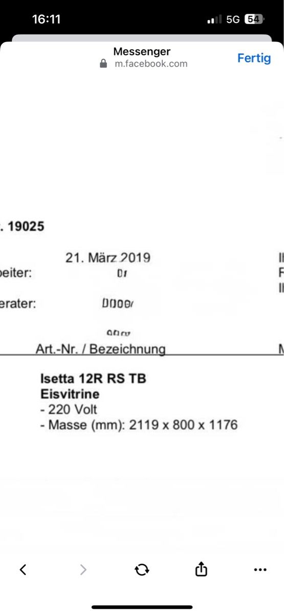 Vetrine: Eisvitrine ISA Isotta 12R RS TB 220V – Usato da St. Gallen venduto da Tina_tina9 2