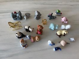 Miniatur Tierfiguren Set Keramik neuwertig 21 Stück