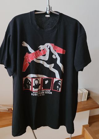 Metallica T-Shirt European Tour 91-93 schwarz vintage 90er