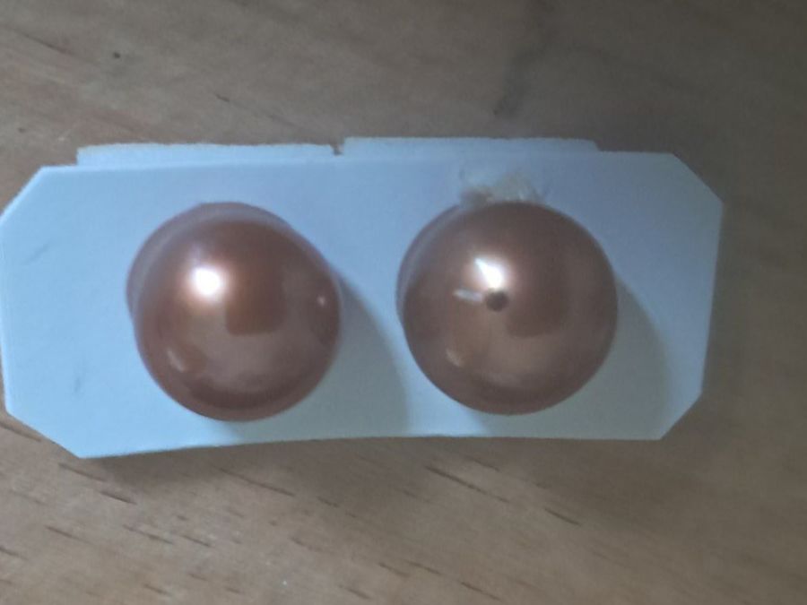 Perle (finte): Süsswasser Perlen brown, 9-10mm - neu – Nuovo e nell'imballaggio originale da St. Gallen venduto da Schreiber753 2