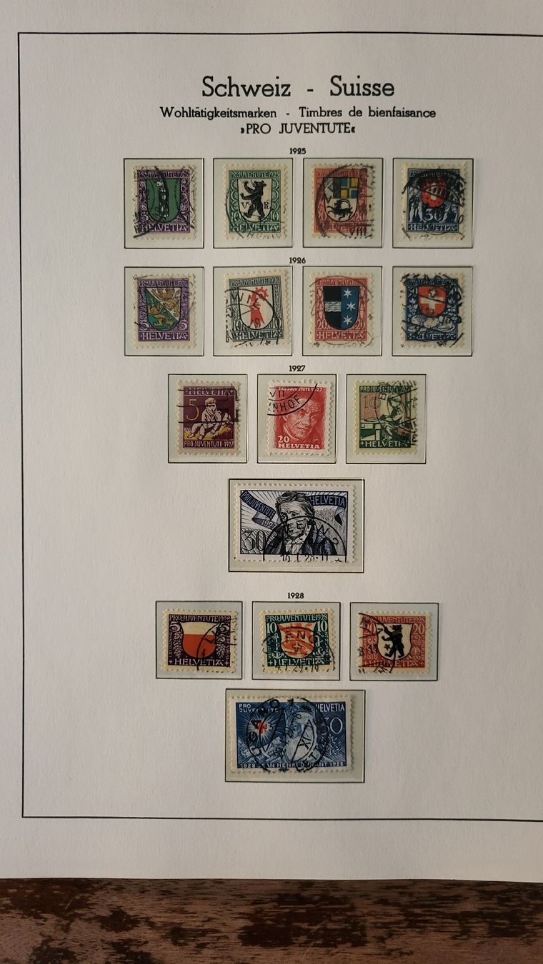 Alle Briefmarken: Briefmarken Sammlung Schweiz Pro Juventute 1913-2002 – Gebraucht aus Thun von harry999 2
