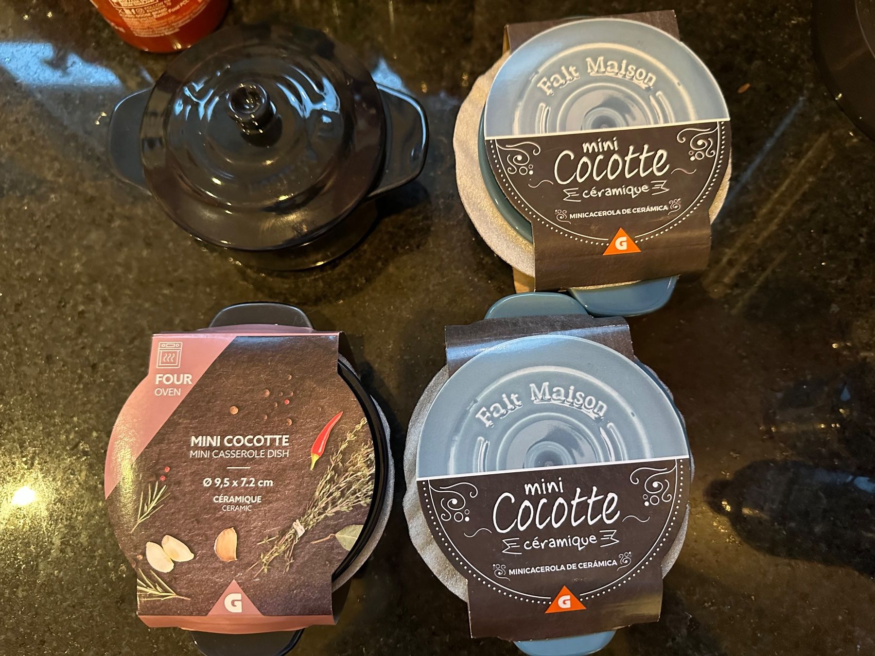 Pentole: Mini Cocotte Set, Keramik, neuwertig. – Nuovo e nell'imballaggio originale da Aesch LU venduto da mir_5wpx