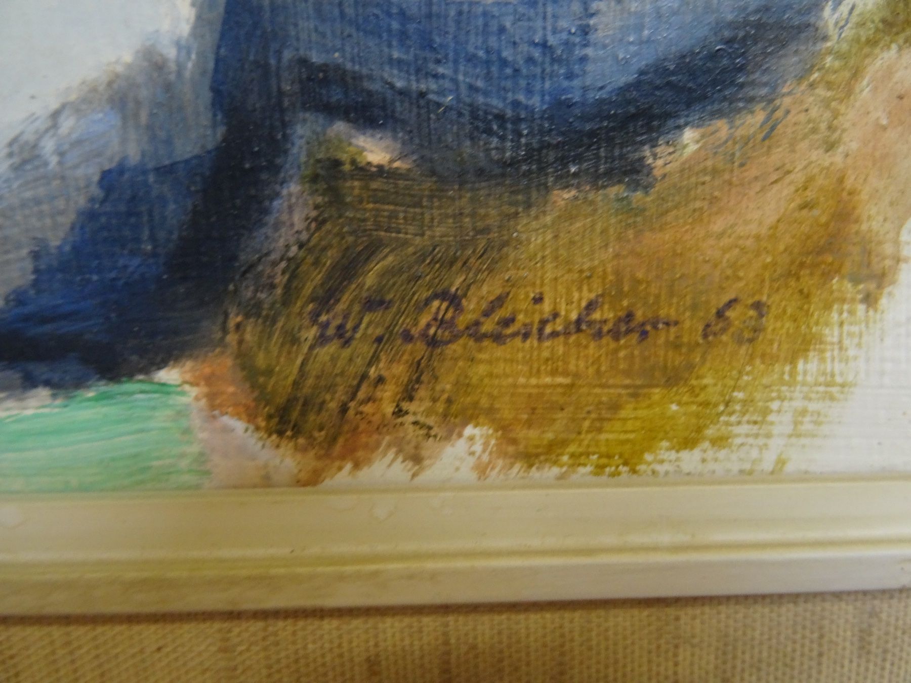Gemälde: W. BLEICHER LANDSCHAFTSBILD – Gebraucht aus Brügg BE von fundus2 5