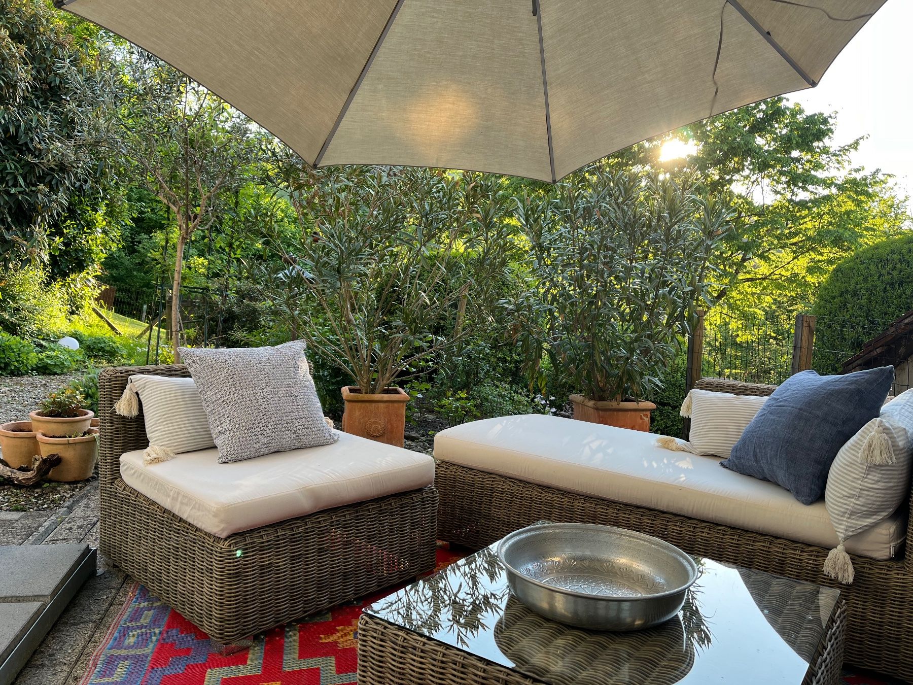 Sedie a sdraio: Garten Lounge Set Kunstrattan – Usato da Embrach venduto da whywhy8