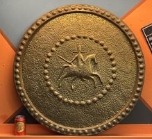 Antikes Messing Wandschild aus Ägypten Khan Khalili 1969